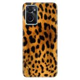 Senada Oppo A76 İle Uyumlu Kılıf Silikon Desenli Tam Koruma Resimli Kapak Leopar Kürk