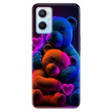 Senada Oppo A96 ile Uyumlu Kılıf Resimli Desenli Silikon Bear Love