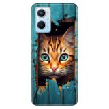 Senada Oppo A96 ile Uyumlu Kılıf Resimli Desenli Silikon Cat