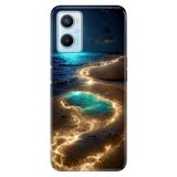 Senada Oppo A96 ile Uyumlu Kılıf Resimli Desenli Silikon Golden Beach