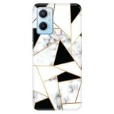 Senada Oppo A96 ile Uyumlu Kılıf Resimli Desenli Silikon İtalyan Mermer