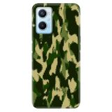 Senada Oppo A96 ile Uyumlu Kılıf Resimli Desenli Silikon Koyu Kamuflaj