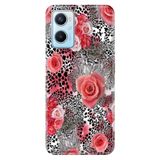 Senada Oppo A96 ile Uyumlu Kılıf Resimli Desenli Silikon Leopare