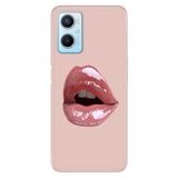 Senada Oppo A96 ile Uyumlu Kılıf Resimli Desenli Silikon Lipstick