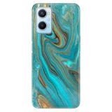 Senada Oppo A96 ile Uyumlu Kılıf Resimli Desenli Silikon Liquid Mermer