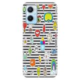 Senada Oppo A96 ile Uyumlu Kılıf Resimli Desenli Silikon Patches