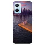 Senada Oppo A96 ile Uyumlu Kılıf Resimli Desenli Silikon Romantik Rıhtım