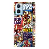 Senada Oppo A96 İle Uyumlu Kılıf Silikon Desenli Tam Koruma Resimli Kapak Çizgi Roman