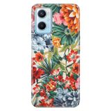 Senada Oppo A96 İle Uyumlu Kılıf Silikon Desenli Tam Koruma Resimli Kapak Sanatsal Çiçek