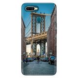 Senada Oppo Ax7 A12 A5S İle Uyumlu Kılıf Silikon Desenli Tam Koruma Resimli Kapak Brooklyn Köprüsü