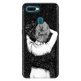 Senada Oppo Ax7 A12 A5S İle Uyumlu Kılıf Silikon Desenli Tam Koruma Resimli Kapak Siyah Aşk