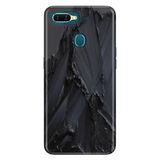 Senada Oppo Ax7 A12 A5S İle Uyumlu Kılıf Silikon Desenli Tam Koruma Resimli Kapak Siyah Beton