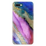 Senada Oppo Ax7 A12 A5S İle Uyumlu Kılıf Silikon Desenli Tam Koruma Resimli Kapak Soho Mermer