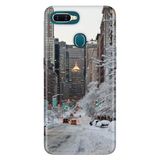 Senada Oppo Ax7 A12 A5S İle Uyumlu Kılıf Silikon Desenli Tam Koruma Resimli Kapak Winter New York