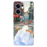 Senada Oppo Reno 13F 5G İle Uyumlu Kılıf Dekoratif Silikon Baskılı Kapak 3D Anime