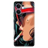 Senada Oppo Reno 13F 5G İle Uyumlu Kılıf Dekoratif Silikon Baskılı Kapak Cool Girl