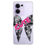 Senada Oppo Reno 13F 5G İle Uyumlu Kılıf Dekoratif Silikon Baskılı Kapak Cute Kurdele