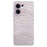 Senada Oppo Reno 13F 5G İle Uyumlu Kılıf Dekoratif Silikon Baskılı Kapak Mat Mandala