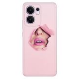 Senada Oppo Reno 13F 5G İle Uyumlu Kılıf Dekoratif Silikon Baskılı Kapak Saklı Aşk