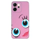 Senada Oppo Reno 14F 5G ile Uyumlu Silikon Kılıf, UV Baskılı, Dekoratif Tasarım, Çok Renkli