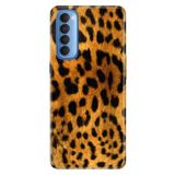 Senada Oppo Reno 4 Pro İle Uyumlu Kılıf Silikon Desenli Tam Koruma Resimli Kapak Leopar Kürk