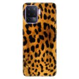 Senada Oppo Reno 5 Lite İle Uyumlu Kılıf İle Uyumlu Kılıf Silikon Desenli Tam Koruma Resimli Kapak Leopar Kürk