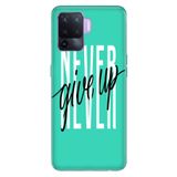 Senada Oppo Reno 5 Lite ile Uyumlu Kılıf Resimli Desenli Silikon Asla Pes Etme