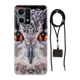 Senada Oppo Reno 7 4G ile Uyumlu Kılıf Baykuş 212 Silikon İpli Boyun Askı Aparatı