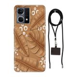Senada Oppo Reno 7 4G ile Uyumlu Kılıf Olive Garden Silikon İpli Boyun Askı Aparatı