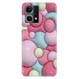 Senada Oppo Reno 7 4G ile Uyumlu Kılıf Resimli Desenli Silikon Baloncuk