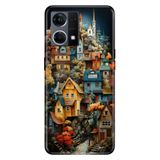 Senada Oppo Reno 7 4G ile Uyumlu Kılıf Resimli Desenli Silikon Köy