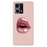 Senada Oppo Reno 7 4G ile Uyumlu Kılıf Resimli Desenli Silikon Lipstick