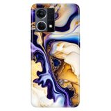 Senada Oppo Reno 7 4G ile Uyumlu Kılıf Resimli Desenli Silikon Lounge Mermer