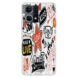 Senada Oppo Reno 7 4G ile Uyumlu Kılıf Resimli Desenli Silikon Love
