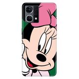 Senada Oppo Reno 7 4G ile Uyumlu Kılıf Resimli Desenli Silikon Minnie Smile