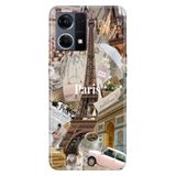 Senada Oppo Reno 7 4G ile Uyumlu Kılıf Resimli Desenli Silikon Paris