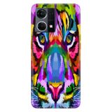 Senada Oppo Reno 7 4G ile Uyumlu Kılıf Resimli Desenli Silikon Retro Aslan