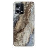 Senada Oppo Reno 7 4G ile Uyumlu Kılıf Resimli Desenli Silikon Safari Mermer