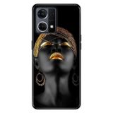Senada Oppo Reno 7 4G İle Uyumlu Kılıf Silikon Desenli Tam Koruma Resimli Kapak Afrikalı Kız