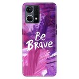 Senada Oppo Reno 7 4G İle Uyumlu Kılıf Silikon Desenli Tam Koruma Resimli Kapak Be Brave