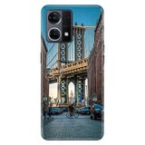 Senada Oppo Reno 7 4G İle Uyumlu Kılıf Silikon Desenli Tam Koruma Resimli Kapak Brooklyn Köprüsü