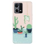 Senada Oppo Reno 7 4G İle Uyumlu Kılıf Silikon Desenli Tam Koruma Resimli Kapak Cactus Co