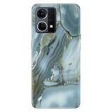 Senada Oppo Reno 7 4G İle Uyumlu Kılıf Silikon Desenli Tam Koruma Resimli Kapak Carlo Mermer