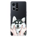Senada Oppo Reno 7 4G İle Uyumlu Kılıf Silikon Desenli Tam Koruma Resimli Kapak Dostum Husky