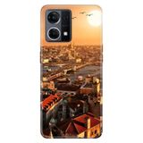 Senada Oppo Reno 7 4G İle Uyumlu Kılıf Silikon Desenli Tam Koruma Resimli Kapak Galata