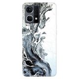 Senada Oppo Reno 7 4G İle Uyumlu Kılıf Silikon Desenli Tam Koruma Resimli Kapak Granit Mermer