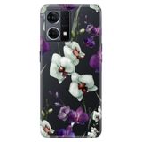 Senada Oppo Reno 7 4G İle Uyumlu Kılıf Silikon Desenli Tam Koruma Resimli Kapak Orkide Çiçek