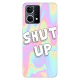 Senada Oppo Reno 7 4G İle Uyumlu Kılıf Silikon Desenli Tam Koruma Resimli Kapak Shut Up