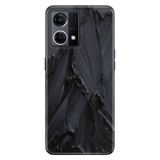 Senada Oppo Reno 7 4G İle Uyumlu Kılıf Silikon Desenli Tam Koruma Resimli Kapak Siyah Beton