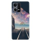 Senada Oppo Reno 7 4G İle Uyumlu Kılıf Silikon Desenli Tam Koruma Resimli Kapak Tren Yolu